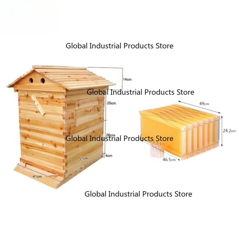 Beehive Frame Wax - 7 إطارات نحل أوتوماتيكية من خشب