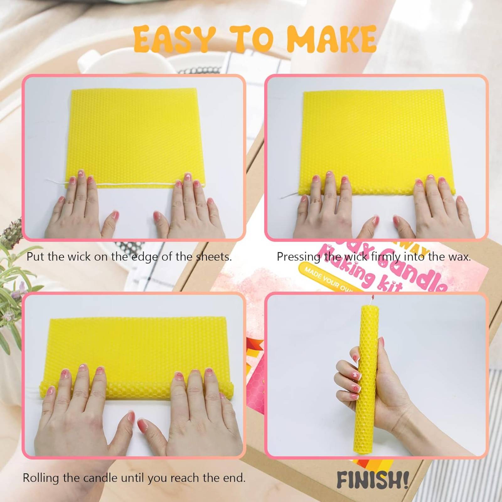 24 قطعة من صفائح الشمع الملونة - مراجعة Beehive Frame Wax وسعره